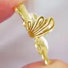 Wholesale Three-dimensional Geometric Clip Earrings For Women In Copper With KC Golden Water Plating And 0.03µm Thickness