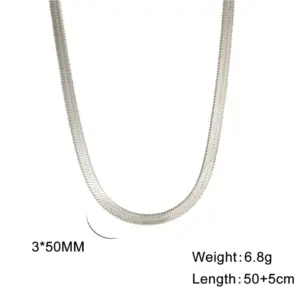 Silver / 3mm wide / 50 5cm Long