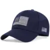 Wholesale American Flag Sport Outdoor Women's Baseball Cap With Curved Brim, Polyester Material And Embroidery Craft