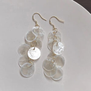 oly-e46c5421d8bfe953bca1dd026316ce6f Wholesale Holiday Style Long Tassel Shell Earrings Summer Seaside Elegant Niche All-match Earrings High-end Exaggerated Earrings