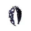 Wholesale Wide Edge Fabric Printed Headband American Flag Independence Day Diamond Decoration Women Hair Accessories All Seasons