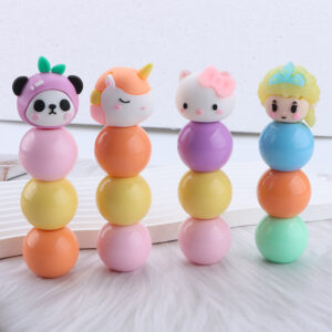 Wholesale Cartoon Doll Multicolor Highlighter Mini small size Color Pen Marker Cute Super Cute Marker Student Stationery