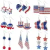 Wholesale Geometric Spot Heart Shape Alloy Artificial Gemstones Drop Earrings For Women Weekend Travel Birthday