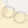 Wholesale Real Gold Plated Circle 304 Stainless Steel Simple Style Commute Waterproof Non Tarnish 304 Stainless Steel Earrings