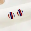 Wholesale American Flag Stud Earrings For Women In Red Enamel Alloy, Perfect For Daily Wear
