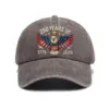 Wholesale Retro United States Baseball Cap With Curved Brim, Breathable Design Featuring Printing Craft, Perfect For America's 250th Anniversary