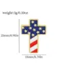 Wholesale Independence Day American Flag Brooch Statue Of Liberty Oil Dripping Creative Bag Clothing Alloy Love Collar Pin Jewelry