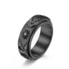 Wholesale Selling Star Moon Sun Titanium Steel Ring Ring Rotatable Decompression Ring Stainless Steel Hand Jewelry