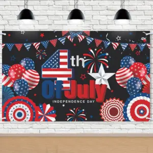 Wholesale Decorative Background Cloth Party Atmosphere American Flag Festival Celebration Tablecloth Tapestry