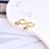 Wholesale 1 Pair Ethnic Style Color Block Copper Inlay Zircon Drop Earrings
