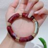 oly-e53ce9b37b7022e9e0b21ceaa2cb1243 Wholesale Original Candy Color Curved Tube Bracelet Mixed Wear Couple Classic All-match Bracelet DIY Loose Beads Accessories Women