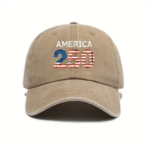 Wholesale Unisex Breathable Cotton Baseball Cap With Printing Pattern, Perfect For Independence Day Celebrations