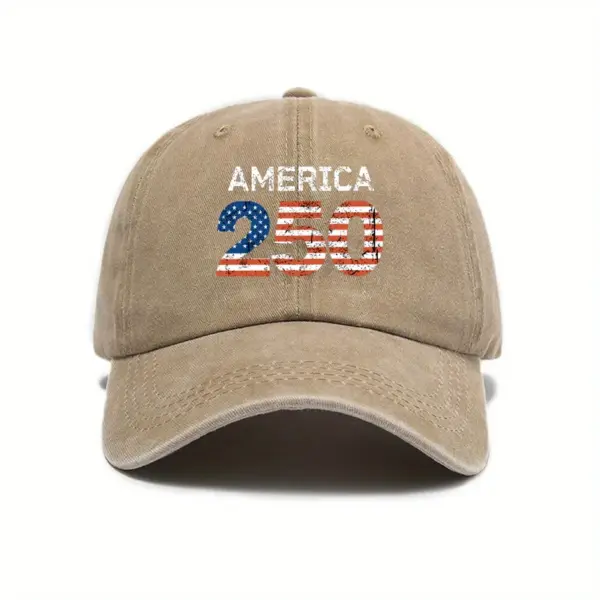 Wholesale Unisex Breathable Cotton Baseball Cap With Printing Pattern, Perfect For Independence Day Celebrations