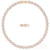Wholesale Alloy necklace set with crystal-set round-cut bracelet, earrings, and ring