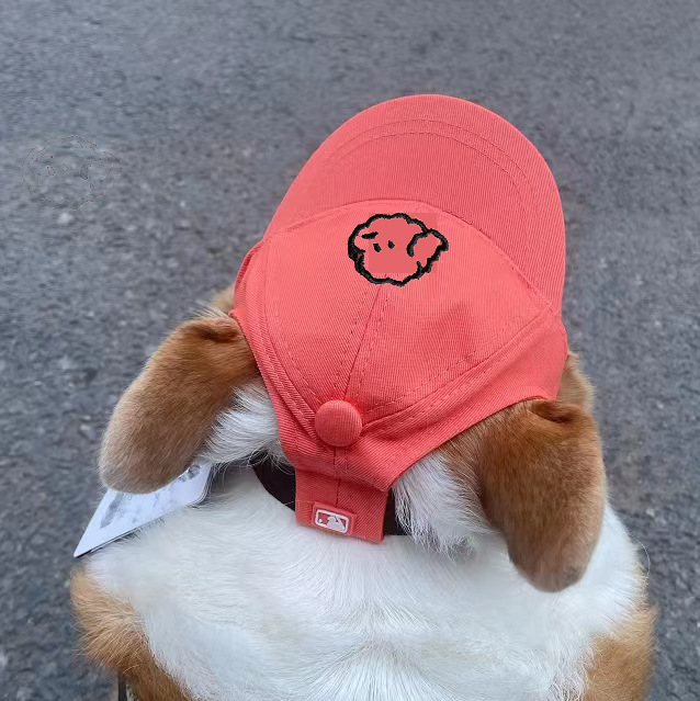Wholesale Pet Baseball Cap Korean Corgi Soft Top Hat Cute Puppy Sunshade Sun Protection Teddy Method Dou Golden Retriever Chai Dog Cat