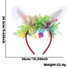 oly-e5735069cadc6d4b122db24f72efcbff Wholesale Easter Decorations Holiday Party Event Costume Cartoon Cute Bunny Rabbit Ear Colorful Striped Headband Hair Accessory