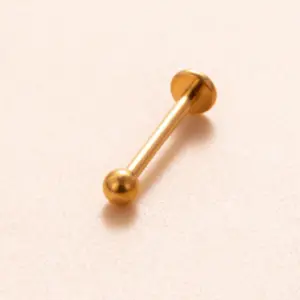 Gold / T-Shaped Labret-12mm