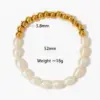 Wholesale PVD Coated Real Gold Plated 16K White Plating Geometric Heart Shape 304 Stainless Steel Casual Modern Style Waterproof Non Tarnish Bracelets