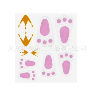 Easter footprints stickers