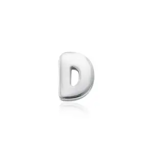 Silver Letter D