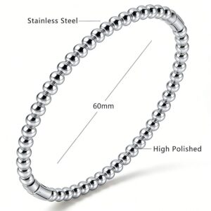 Beads silver / 18K vacuum plating