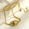 oly-e5d8186cd573638119848654e9e3b324 Wholesale 18K Gold Plated 304 Stainless Steel Vacuum Electroplating (In Furnace) Geometric Mixed Color (Jewelry Metal Contrast Color) Nordic Style Cable Chain/Cross Chain/O Chain Jewelry Set For Women Independence Day