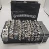 Wholesale Copper Chrome Hearts Cross and Sword Bracelet, Unisex, Thick and Thin Styles