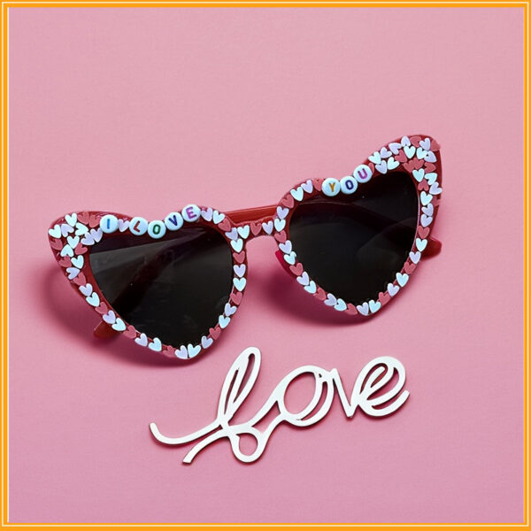 oly-e605d4ce28d78dc87b4342647e035d98 Wholesale I Love You Peach Heart Sunglasses Valentine's Day Party Confession Love Proposal Party Funny Sunglasses Glasses