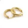 Wholesale Retro Geometric Titanium Steel Plating Hoop Earrings 1 Pair