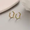 Wholesale Heart Shape Stud Earrings For Women In Copper With Purple Zircon Inlay