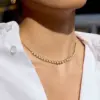 Wholesale Women - Classic Style / 18K Gold 304 Stainless Steel High Gloss Pearl Blade Chain Necklace Combination Geometric Handmade Chain