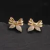 Wholesale Cute Bow Knot Copper Ear Studs