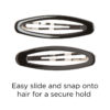 oly-e639e81345647d1341e83b56dbcd2046 Wholesale 7cm oval drop Glue black turtle shell color BB clip -selling hairpin drop clip hairpin