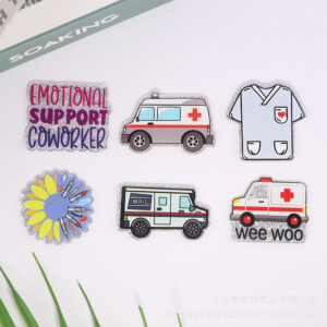 oly-e642ea9ed5dd8f635496c711641ceba5 Wholesale loose pink cartoon letter peach heart car Medical bag jewelry acrylic cute DIY patch accessories