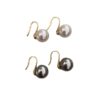 oly-e67bbd6289077c0b306d64817eef90d6 Wholesale Simple Retro Silver Grey White High Heels Earrings Women's Austrian Shijia Pearl 925 Silver Gold Plated Earrings