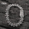 Wholesale Copper cross bracelet with zircon stones