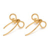 Wholesale Ins Niche Creative Design Earrings Women's Accessories Fashion All-match Simple Style Stainless Steel Bow Jewelry