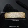 Wholesale Geometric Grillz In 304 Stainless Steel With Zircon Inlay, Waterproof Non Tarnish, PVD Coated Golden Plated With 0.01µm Thickness
