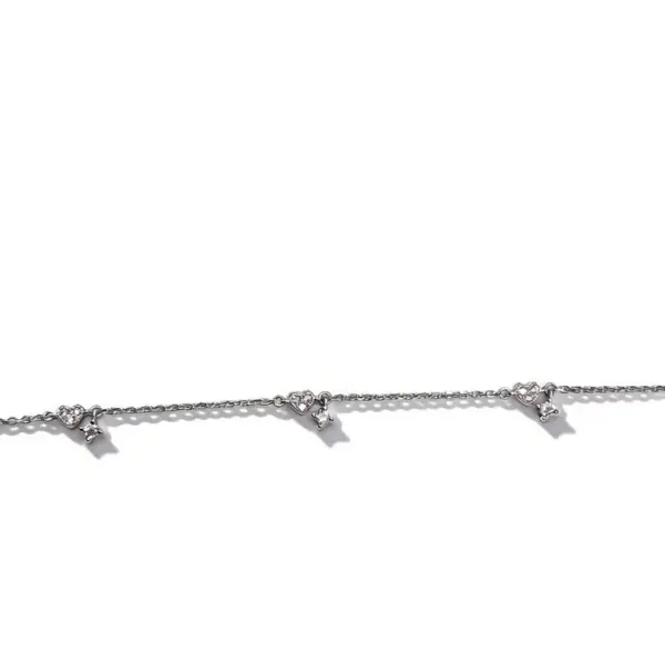 Wholesale Geometric Independence Day Bracelets For Women In 925 Sterling Silver With Rhodium Plated 0.03µm And Zircon Inlay