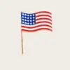 Wholesale Heart Shape Pin In Red Enamel Zinc Alloy Featuring Flag Brooches Design