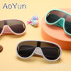oly-e704710144e1a902494b8353a6e429fb Wholesale ig Internet celebrity children's sunglasses personality trendy cool one-piece children's sunglasses toad frame hip hop glasses