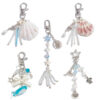 oly-e72e1774ccd236719d51ddaf20ca0691 Wholesale Marine Vacation Dolphin Fan Shell Turtle Keychain Irregular Crystal Pendant Bag Hanging Ornaments