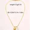 Wholesale Waterproof Non Tarnish Animal Necklace For Women, 18K Real Gold Plated 304 Stainless Steel With Zircon Inlay And Box Chain