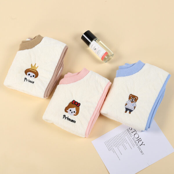 oly-e73ca436db855bd4d94ea12b2b7889f0 Wholesale Coral fleece children's wash towel face brushing waterproof bib baby children's face bib multifunctional saliva towel