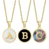Wholesale Fashion Round Letter Stainless Steel Plating Necklace