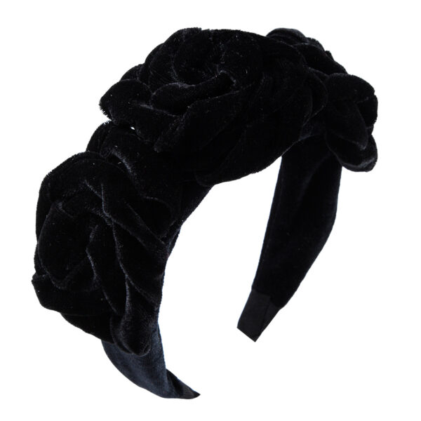 Wholesale Creative Korean version of multi-layer gold velvet flower big flower hairband Lady sexy headband fashion online popular street racket
