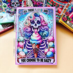 A758-tarot notebook-saltybitch (with inner pages and buckles)