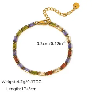Gold / adjustable / 1 PCs Colorful Bracelet