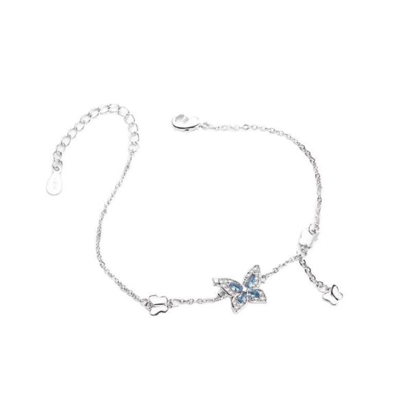 oly-e77ecc9462ae3bc45cf3b79295a89be5 Wholesale Tassel Butterfly Bracelet Women's Light Luxury High-end Same Style Zircon Niche Design Gift Jewelry for Girlfriend