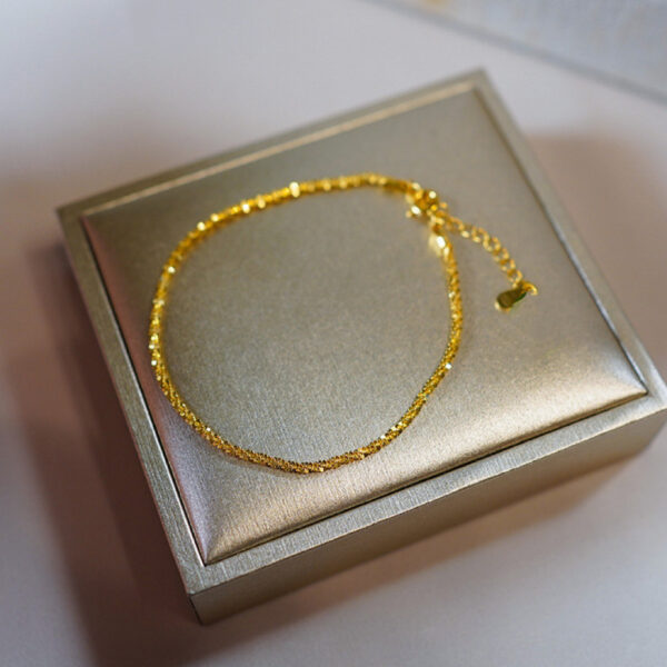 Wholesale Sparkling Bracelet Women's Light Luxury Niche Design Sense Broken Gold Bracelet Elegant Summer Fashion Bracelet